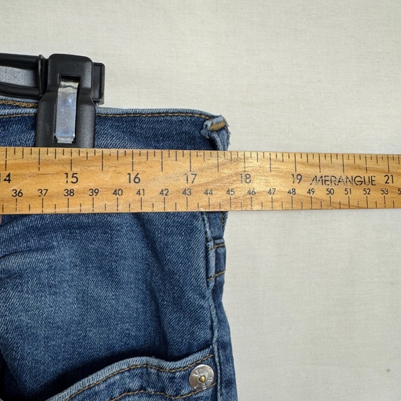 True Religion Jeans Mens Size 34 Blue Rocco Relaxed Skinny Denim Distressed - Picture 6 of 11